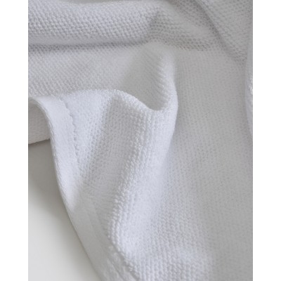 Βαμβακερή Λευκή Δίκλωνη Ξενοδοχειακή Πετσέτα Sorra Μπουρνουζοπετσέτα | 90x200cm Άσπρο