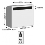 Γραμματοκιβώτιο Μπολώνια 806 σε Λευκό