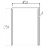 Καθρέπτης με ρυθμιζόμενη κλίση 82001 Creavit Tema