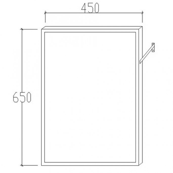 Καθρέπτης με ρυθμιζόμενη κλίση 82001 Creavit Tema