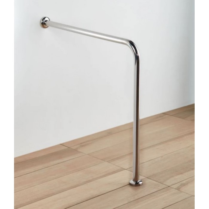 Μπάρα στήριξης AMΕΑ γωνιακή inox 75cm x 75cm ΧΡΩΜΙΟ 82004 Tema