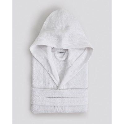 Παιδικό Βαμβακερό Πετσετέ Μονόχρωμο Μπουρνούζι με Πλισέ Γιακά & Κουκούλα Rease 10-12 ετών