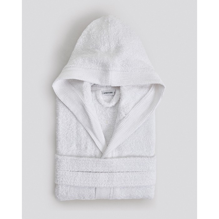 Παιδικό Βαμβακερό Πετσετέ Μονόχρωμο Μπουρνούζι με Πλισέ Γιακά & Κουκούλα Rease 10-12 ετών