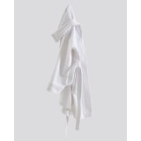 Παιδικό Βαμβακερό Πετσετέ Μονόχρωμο Μπουρνούζι με Πλισέ Γιακά & Κουκούλα Rease 6-8 ετών