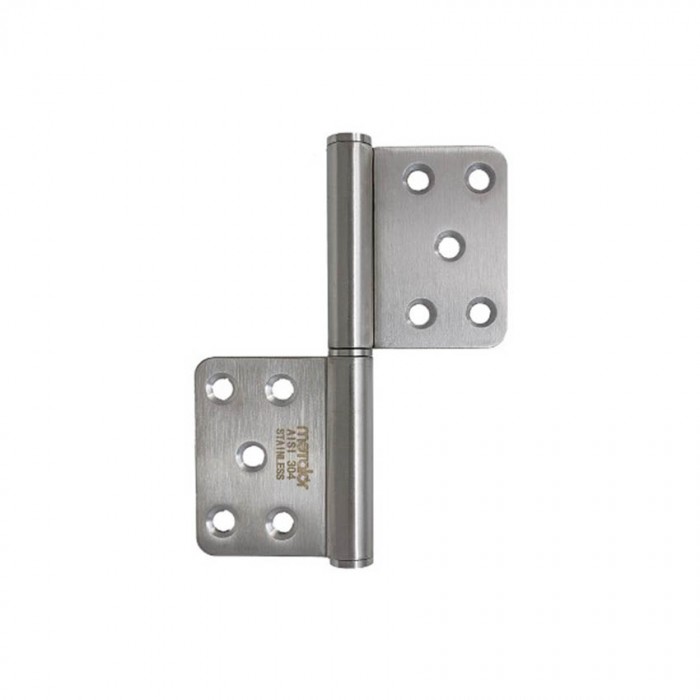 Μεντεσές αµφίπλευρος ανοξείδωτος Ø13 L122mm inox ματ 220-S012 Metalor