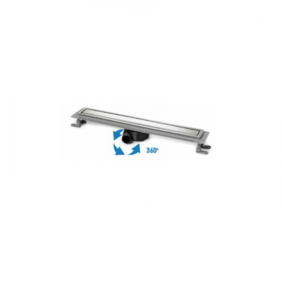 Κανάλι ντουζ με αναστρεφόμενη σχάρα ανοξείδωτο πλαίσιο και ΜόνωσηTema 93736-1 60cm