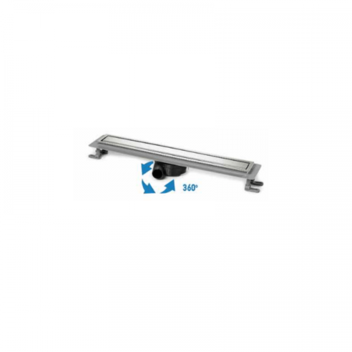 Κανάλι ντουζ με αναστρεφόμενη σχάρα ανοξείδωτο πλαίσιο και ΜόνωσηTema 93736-1 60cm