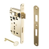 Κλειδαριά Μεσόπορτας Οβάλ με κέντρο 45-75mm Χρυσή AGB ATENE