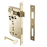 Κλειδαριά Μεσόπορτας Τετράγωνη με κέντρο 50-90mm Χρυσή AGB Patent Grande