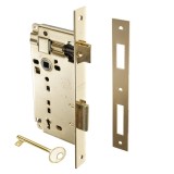 Κλειδαριά Μεσόπορτας Τετράγωνη με κέντρο 50-90mm Χρυσή AGB Patent Grande