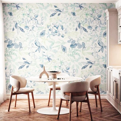 Tαπετσαρία Τοίχου A.S. Creation «Aquarell Dreams» 0.53x8.80m «Floral, Beige, Pink, Purple» 396921