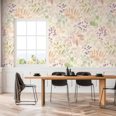 Tαπετσαρία Τοίχου A.S. Creation «Aquarell Dreams» 0.53x8.80m «Floral, Colourful, White» 396931