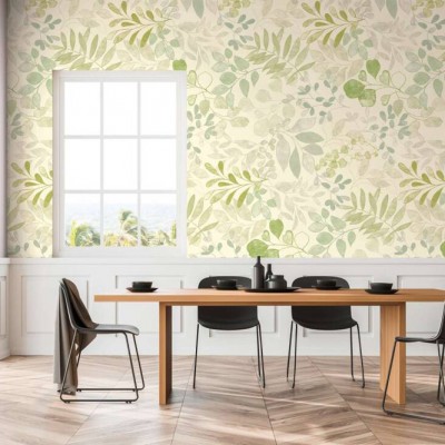 Tαπετσαρία Τοίχου A.S. Creation «Aquarell Dreams» 0.53x8.80m «Floral, Green, White» 396932