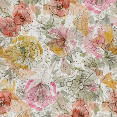 Tαπετσαρία Τοίχου A.S. Creation «Aquarell Dreams» 0.53x8.80m «Floral, Colourful» 396941