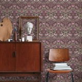 Ταπετσαρία Τοίχου 0.53x10.05m Architects Paper Art of Eden «Baroque, Floral, Beige, Purple, Red» 390562