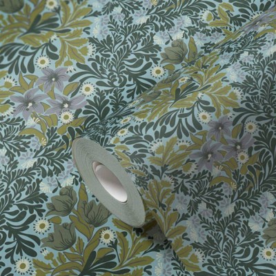 Ταπετσαρία Τοίχου 0.53x10.05m Architects Paper Art of Eden «Baroque, Floral, Blue, Green» 390572