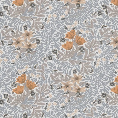Ταπετσαρία Τοίχου 0.53x10.05m Architects Paper Art of Eden «Baroque, Floral, Cream, Grey, Orange» 390574