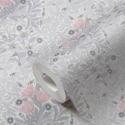 Ταπετσαρία Τοίχου 0.53x10.05m Architects Paper Art of Eden «Baroque, Floral, Grey, Pink, White» 390575