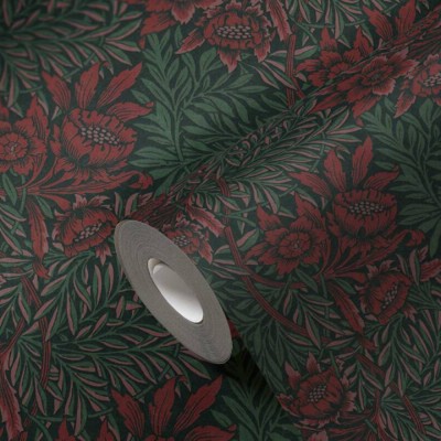 Ταπετσαρία Τοίχου 0.53x10.05m Architects Paper Art of Eden «Baroque, Floral, Black, Green, Red» 390581