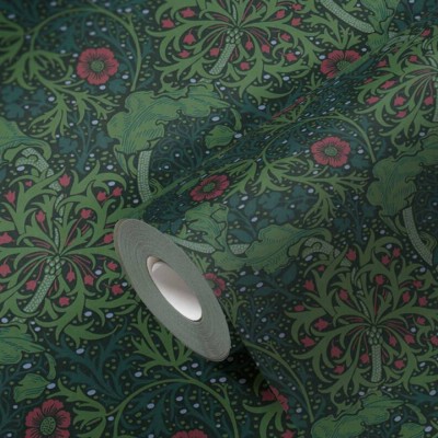 Ταπετσαρία Τοίχου 0.53x10.05m Architects Paper Art of Eden «Baroque, Floral, Black, Green, Red» 390591