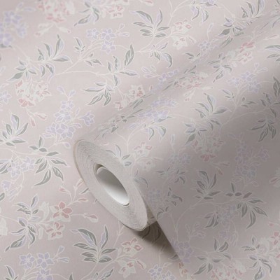 Ταπετσαρία Τοίχου 0.53x10.05m Architects Paper Art of Eden «Cottage, Floral, Grey, Pink, Purple» 390633