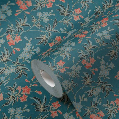 Ταπετσαρία Τοίχου 0.53x10.05m Architects Paper Art of Eden «Cottage, Floral, Blue, Red, Yellow» 390634