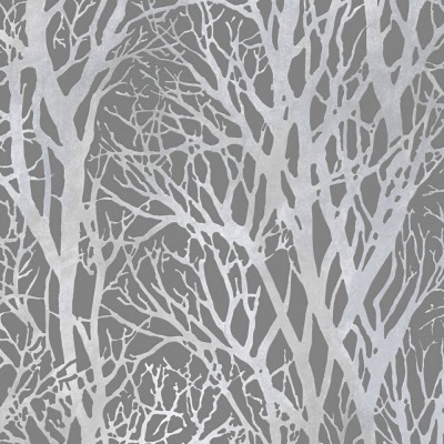 Ταπετσαρία Τοίχου 0.53x10.05m A.S. Création Attractive 2 «Cottage, Floral, Grey, Metallic» 300943