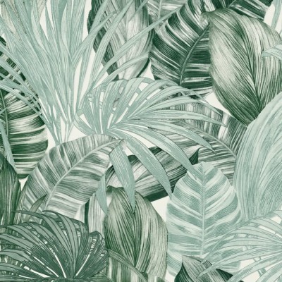 Ταπετσαρία Τοίχου 0.53x10.05m A.S. Création Attractive 2 «Jungle, Green, White» 368201