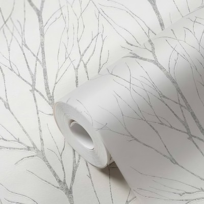 Ταπετσαρία Τοίχου 0.53x10.05m A.S. Création Attractive 2 «Floral, Beige, Grey, Taupe, White» 372602