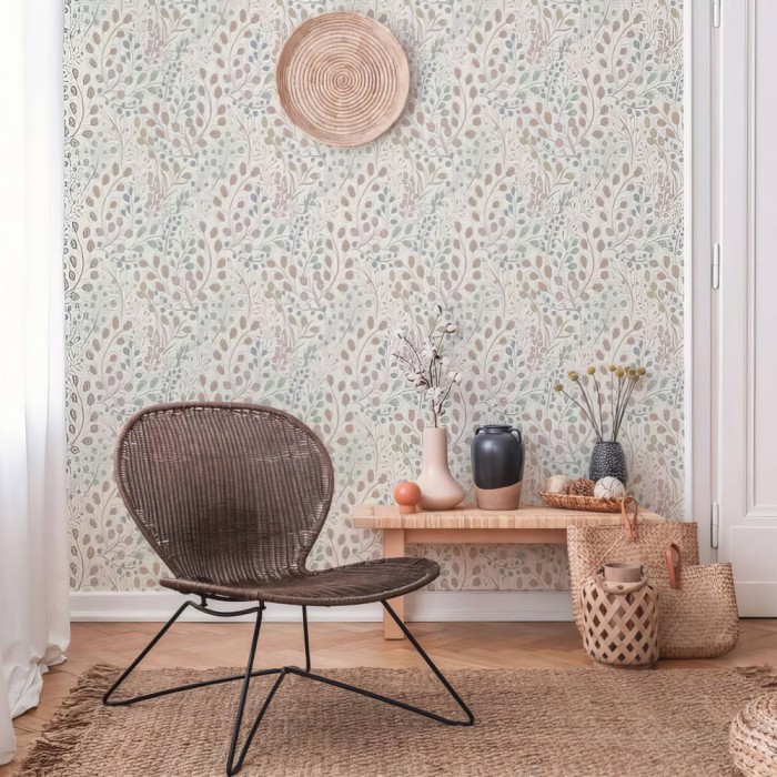 Ταπετσαρία Τοίχου 0.53x10.05m A.S. Création Attractive 2 «Floral, Blue, Green, Pink, White» 388471