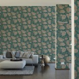 Ταπετσαρία Τοίχου 0.53x10.05m A.S. Création Attractive 2 «Floral, Brown, Copper, Green, Metallic» 390254