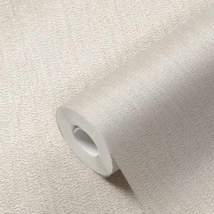 Ταπετσαρία Τοίχου 0.53x10.05m A.S. Création Attractive 2 «Uni, Beige, Cream, Metallic» 390261
