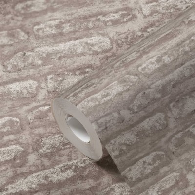 Ταπετσαρία Τοίχου 0.53x10.05m A.S. Création Attractive 2 «Stone, Beige, Brown, Grey, Taupe» 390274
