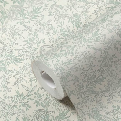 Ταπετσαρία Τοίχου 0.53x10.05m A.S. Création Attractive 2 «Floral, Cream, Green, White» 390282