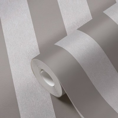 Ταπετσαρία Τοίχου 0.53x10.05m A.S. Création Attractive 2 «Stripes, Beige, Grey, Taupe» 390293