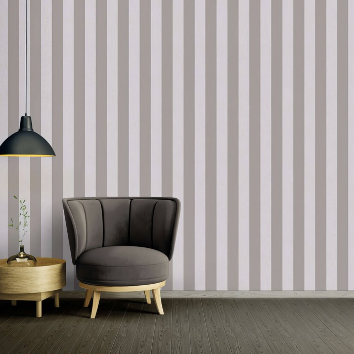 Ταπετσαρία Τοίχου 0.53x10.05m A.S. Création Attractive 2 «Stripes, Beige, Grey, Taupe» 390293