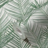 Ταπετσαρία Τοίχου 0.53x10.05m A.S. Création Attractive 2 «Floral, Cream, Green, White» 390381