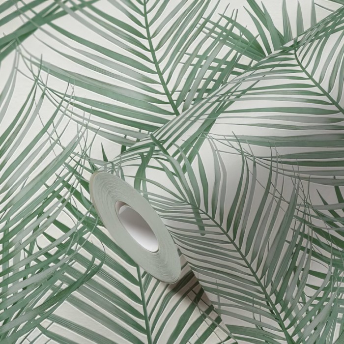 Ταπετσαρία Τοίχου 0.53x10.05m A.S. Création Attractive 2 «Floral, Cream, Green, White» 390381