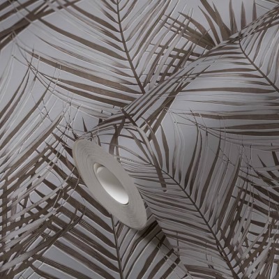 Ταπετσαρία Τοίχου 0.53x10.05m A.S. Création Attractive 2 «Floral, Black, Brown, Grey» 390384