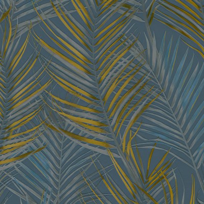 Ταπετσαρία Τοίχου 0.53x10.05m A.S. Création Attractive 2 «Floral, Blue, Grey, Yellow» 390387