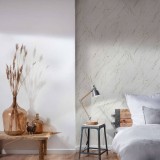 Ταπετσαρία Τοίχου 0.53x10.05m A.S. Création Casual Living «Stone, Cream, Gold, Metallic, White» 393363