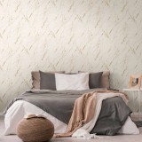 Ταπετσαρία Τοίχου 0.53x10.05m A.S. Création Casual Living «Stone, Beige, Cream, Gold, Metallic» 393364