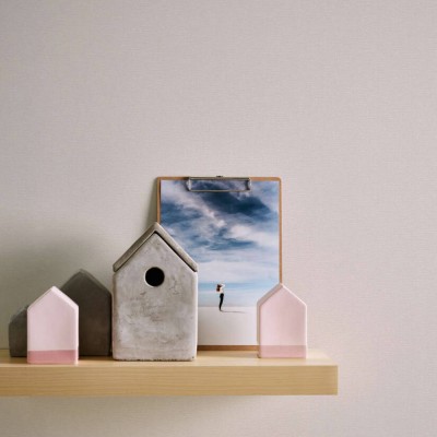 Ταπετσαρία Τοίχου 0.53x10.05m A.S. Création Casual Living «Uni, Beige, Cream» 395472