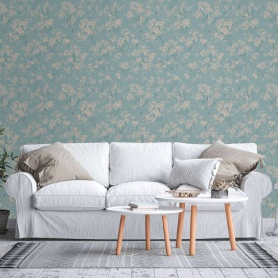 Ταπετσαρία Τοίχου 0.53x10.05m A.S. Création Casual Living «Cottage, Floral, Blue, Green, Orange, Turquoise» 395485