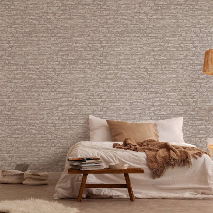 Tαπετσαρία Τοίχου A.S. Creation «Elements II» 0.53x10.05m «Stone, Beige, Brown, Grey, Taupe» 390274