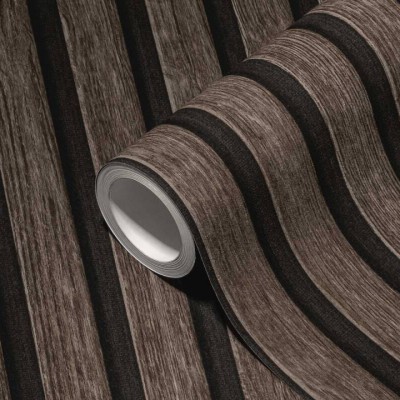 Tαπετσαρία Τοίχου A.S. Creation «Elements II» 0.53x10.05m «Wood, Black, Brown» 391093