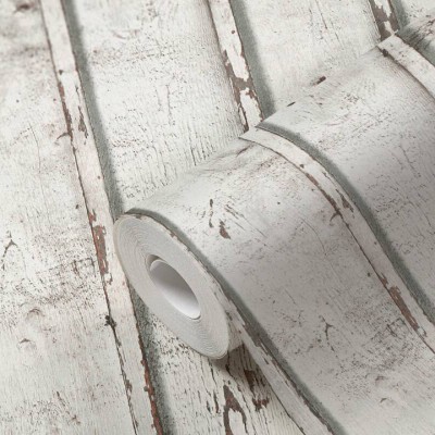 Tαπετσαρία Τοίχου A.S. Creation «Elements II» 0.53x10.05m «Wood, Cottage, Cream, Grey, White» 953701