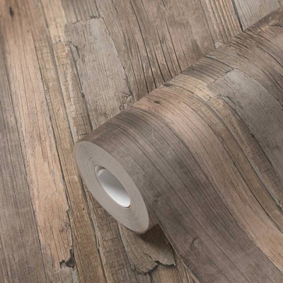 Tαπετσαρία Τοίχου A.S. Creation «Elements II» 0.53x10.05m «Wood, Cottage, Beige, Brown» 954053