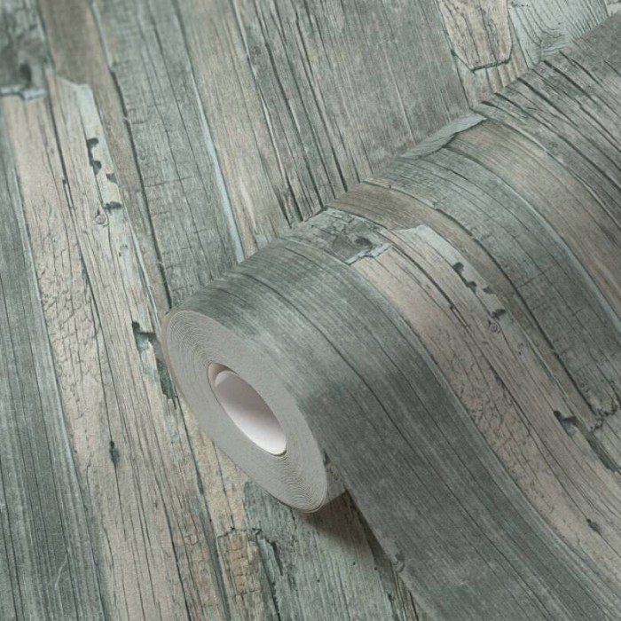Tαπετσαρία Τοίχου A.S. Creation «Elements II» 0.53x10.05m «Wood, Cottage, Green» 954055
