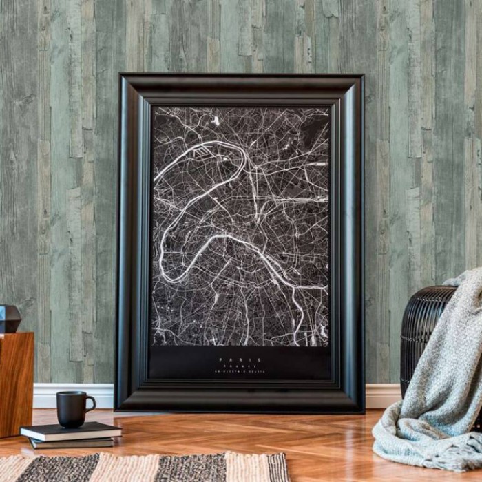 Tαπετσαρία Τοίχου A.S. Creation «Elements II» 0.53x10.05m «Wood, Cottage, Green» 954055